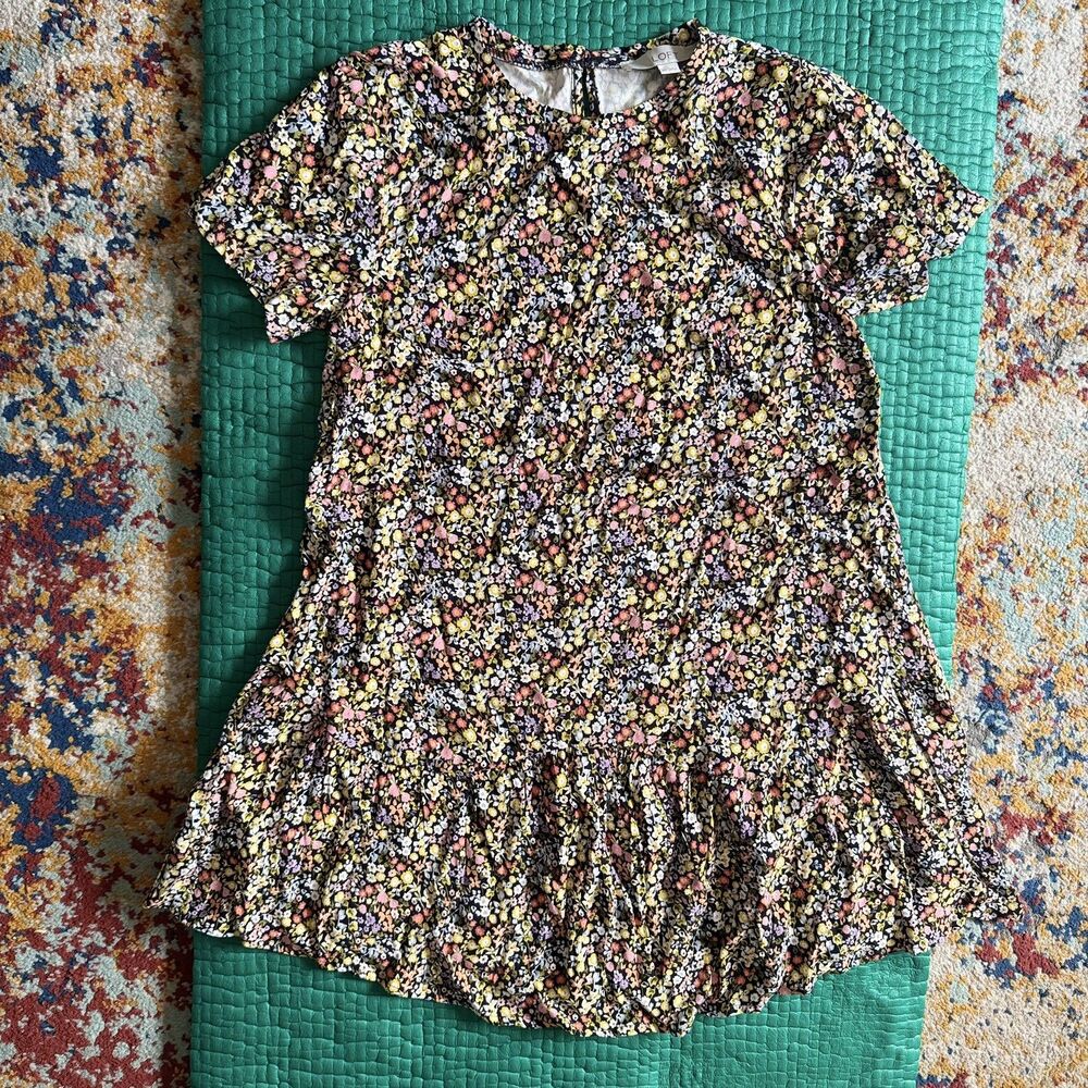 New Ann Taylor Loft Floral Babydoll Drop Waist Mini Dress Sz XS Petite
